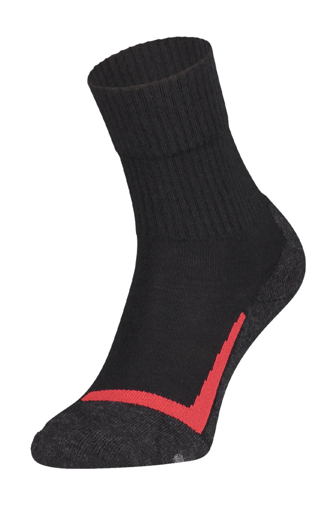 S12 Merino Wollen Wandelsok Hoog Black