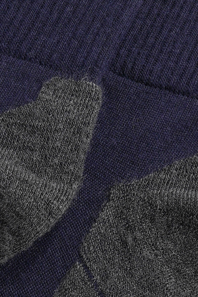 S18 Merino Wollen Wandelsok Halfhoog Navy