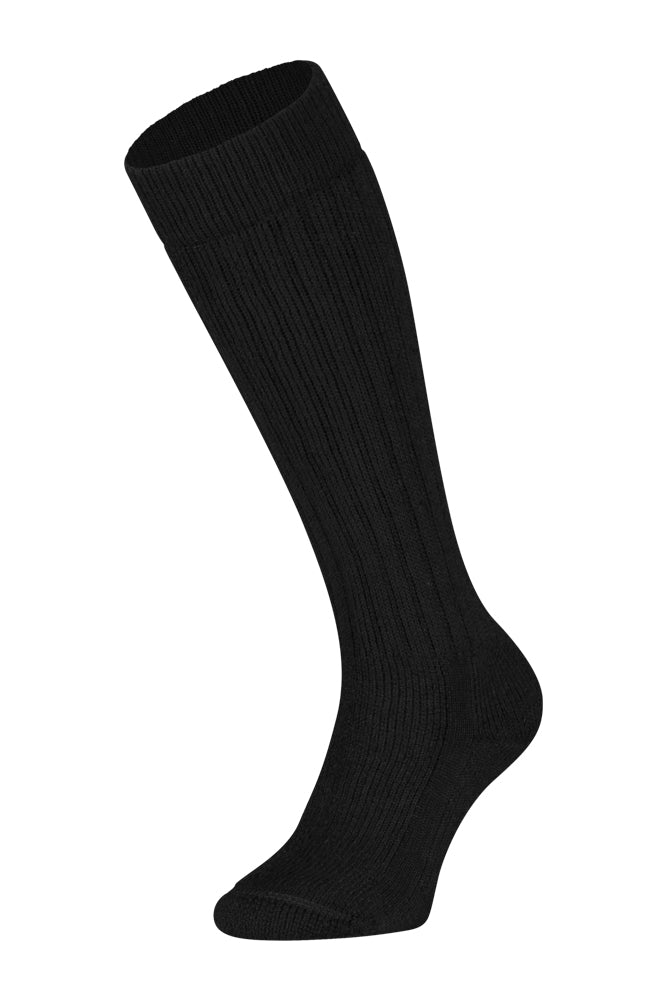 S26 Merino Wollen Kniekous Heavy Black