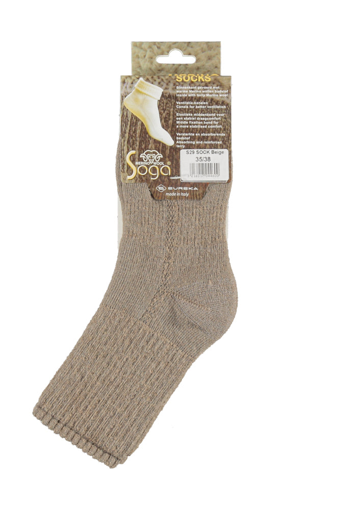 S29 Merino Wollen Sok Beige
