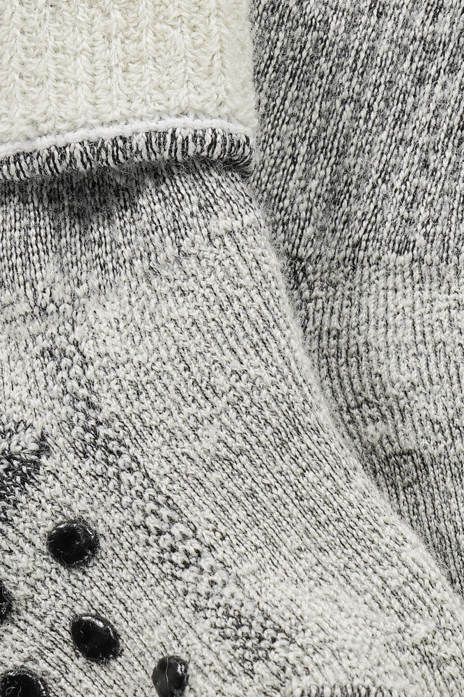 S03 Merino Wollen Kinder Sok Antislip Grey