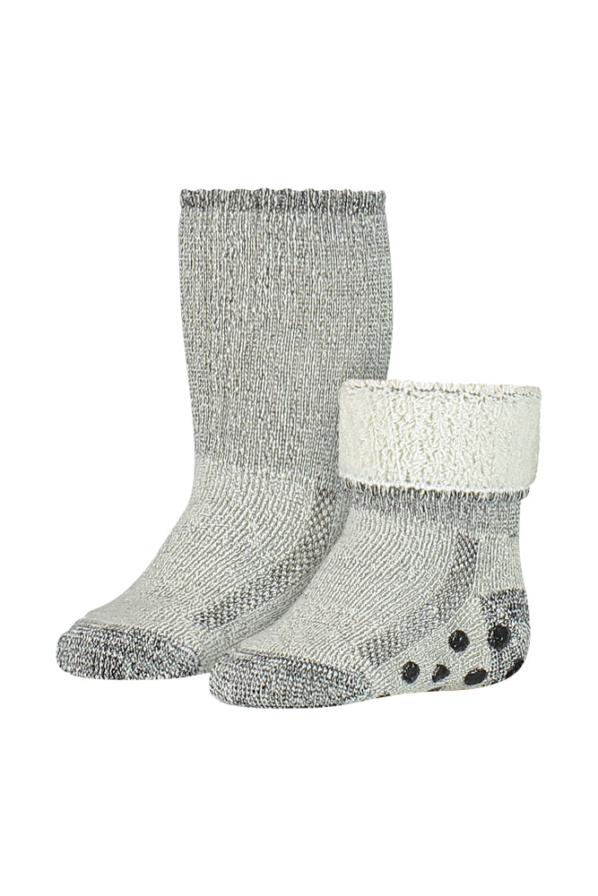 S03 Merino Wollen Kinder Sok Antislip Grey