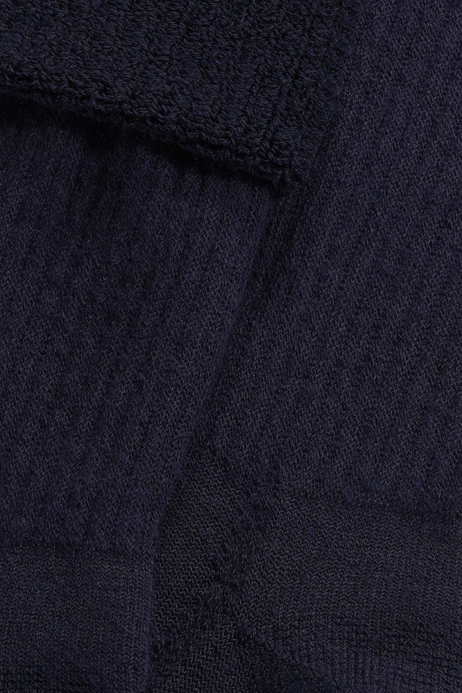 S39 Merino Wollen Kniekous Marine