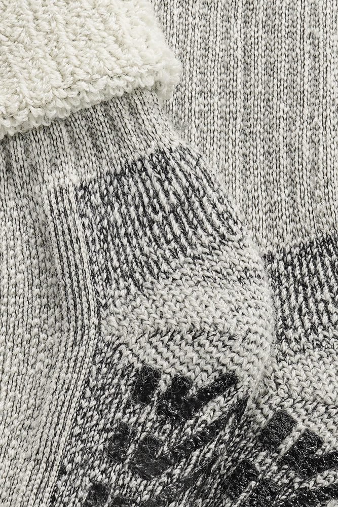 S04 Antislip Merino Wolle Sok Grey