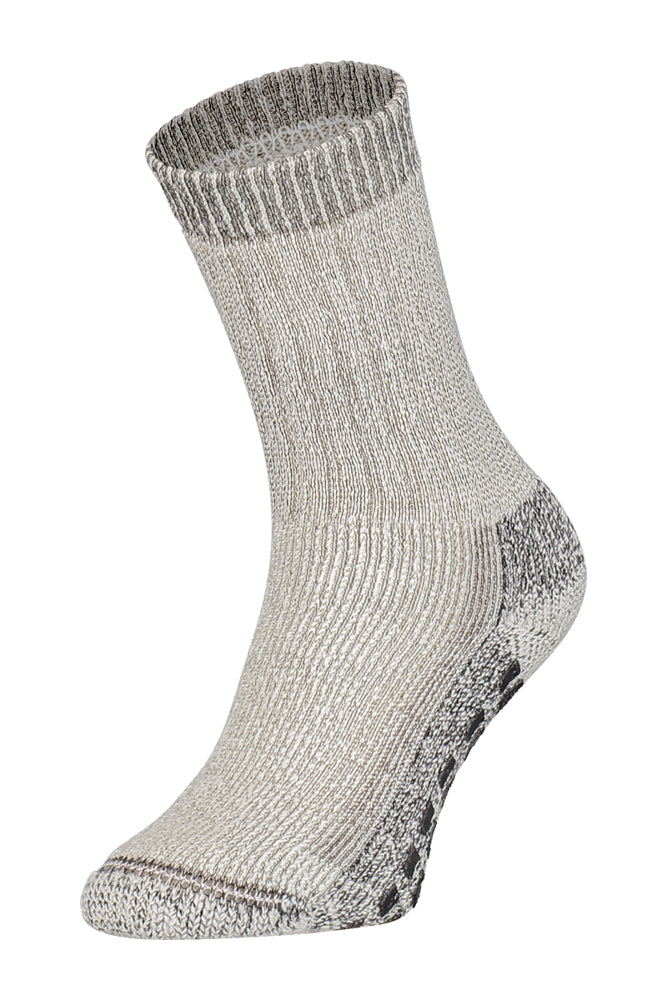 S04 Antislip Merino Wolle Sok Grey