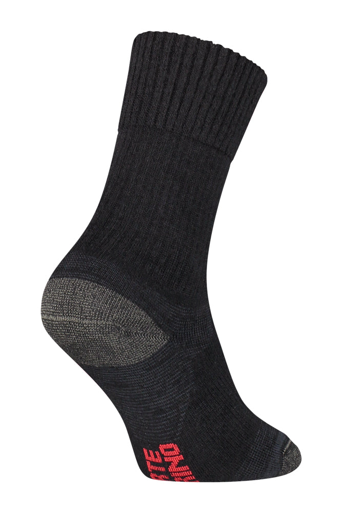 S59 Merino Wollen Werksok Black
