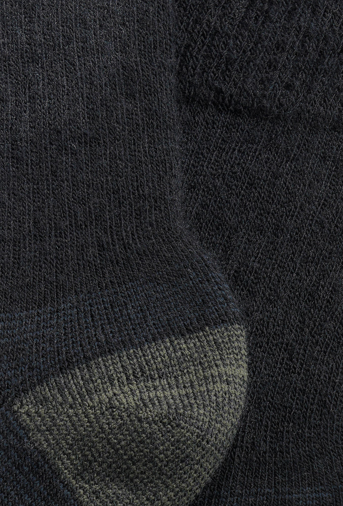 S59 Merino Wollen Werksok Black