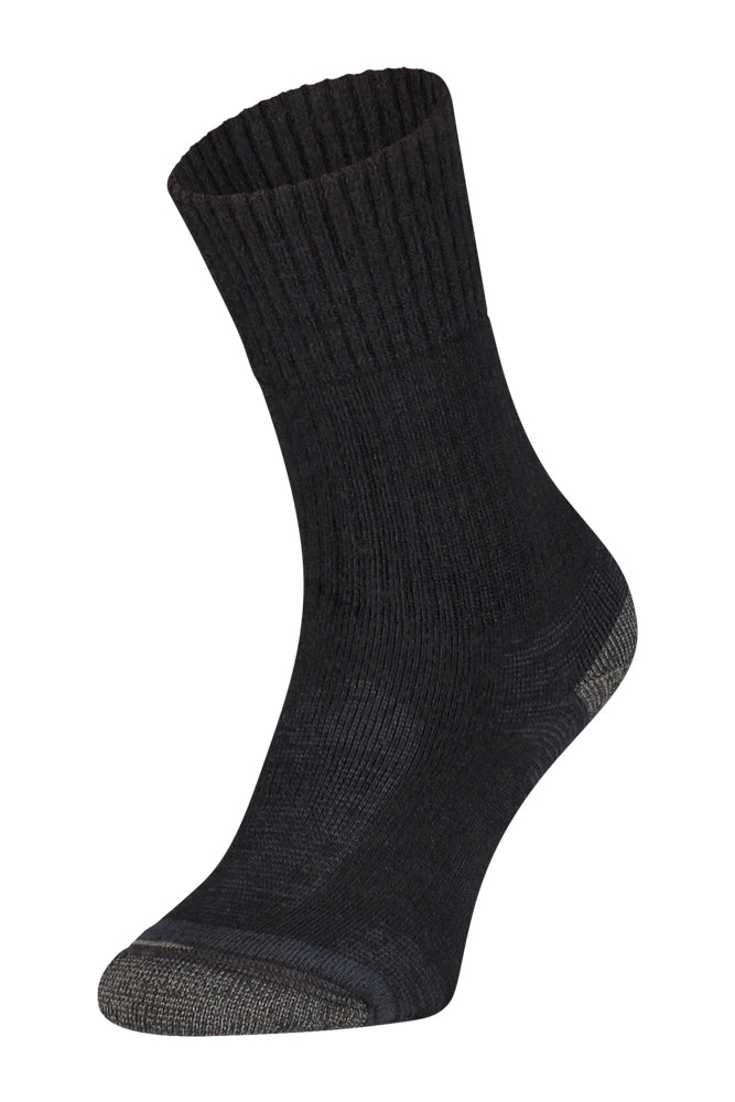 S59 Merino Wollen Werksok Black