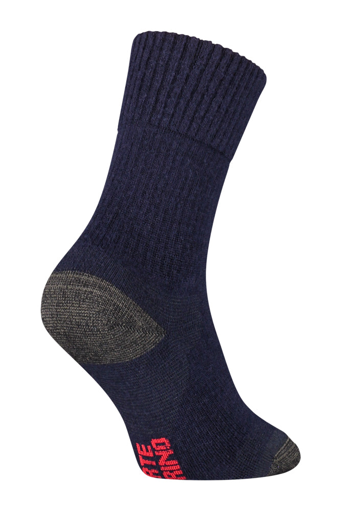 S59 Merino Wollen Werksok Navy