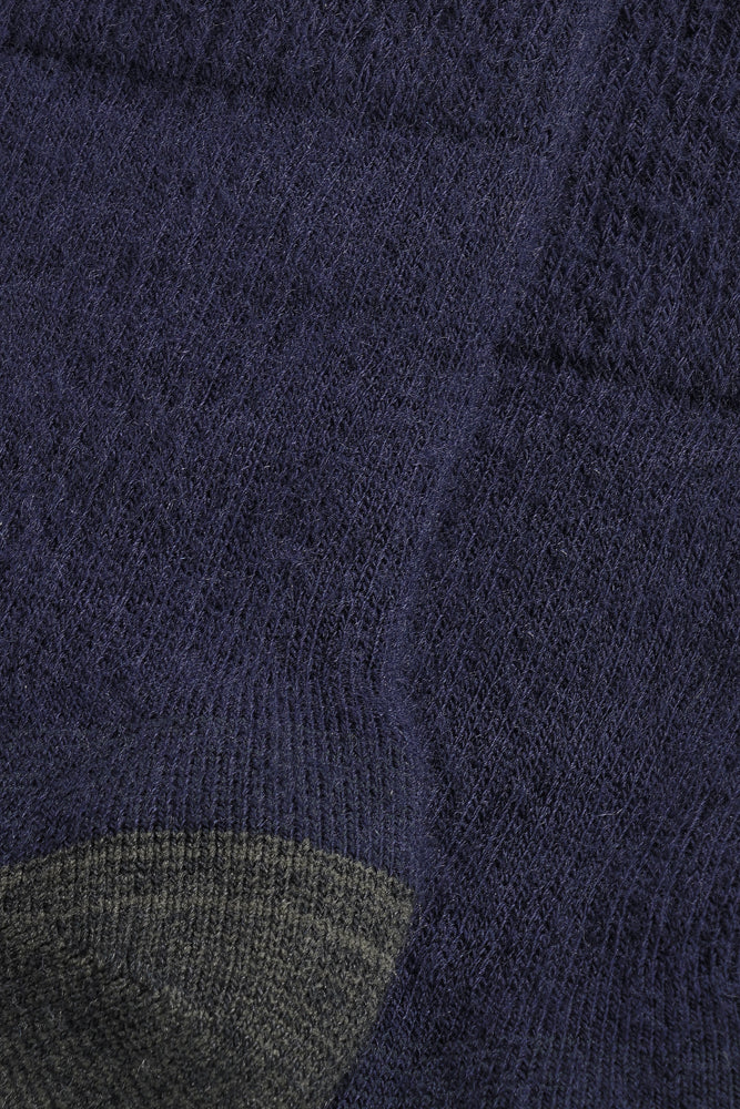 S59 Merino Wollen Werksok Navy