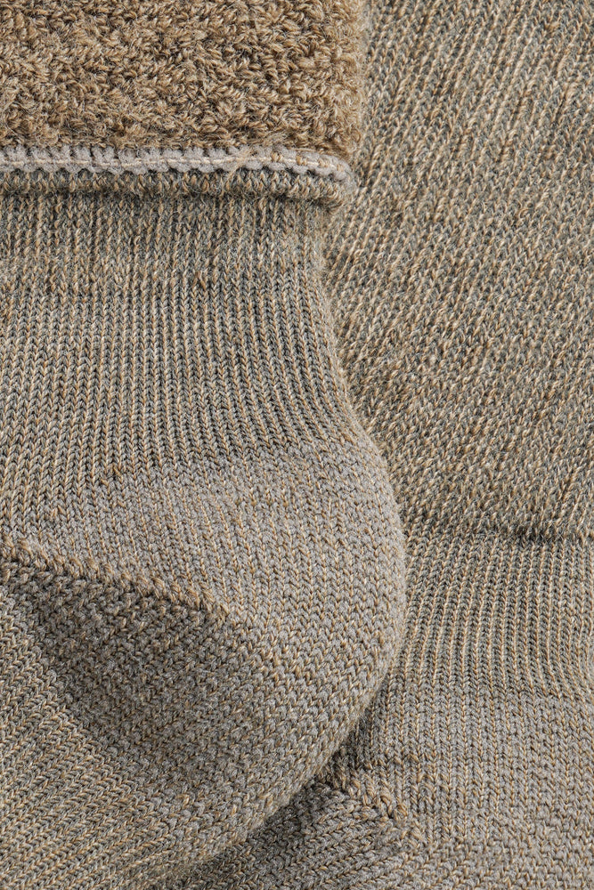 S09 Merino Wollen Sok Beige