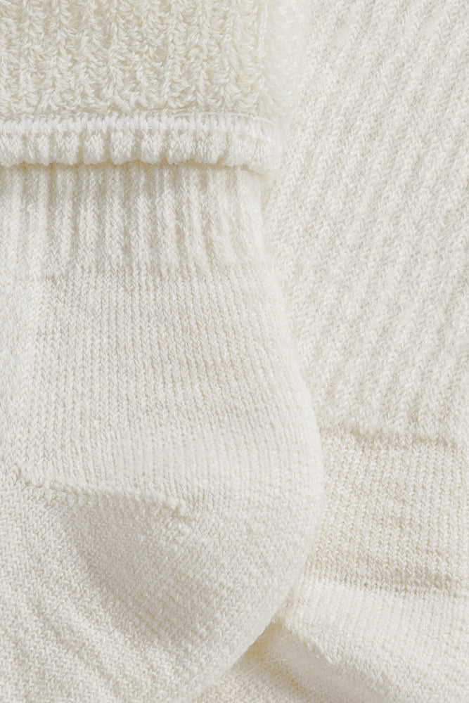 S09 Merino Wollen Sok Ecru